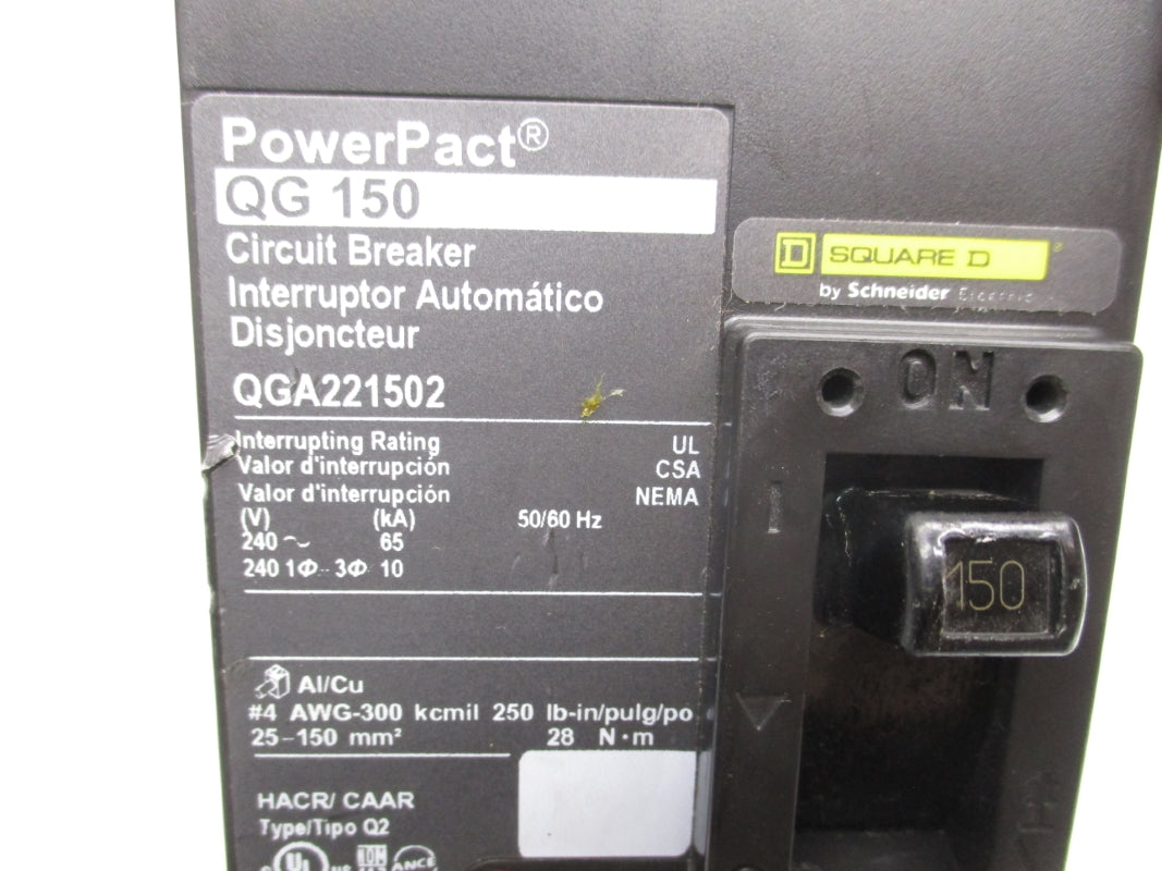 SQUARE D QGA221502 240V 150A (AS PICTURED) NSNP