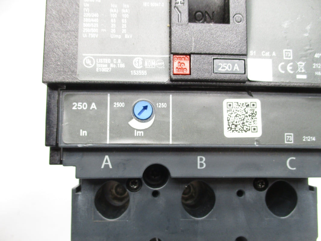 SQUARE D JJA36250 600V 250A (AS PICTURED) NSNP
