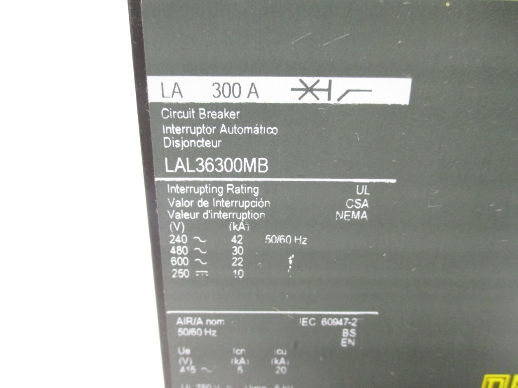 SQUARE D LAL36300MB 600V 300A NSNP