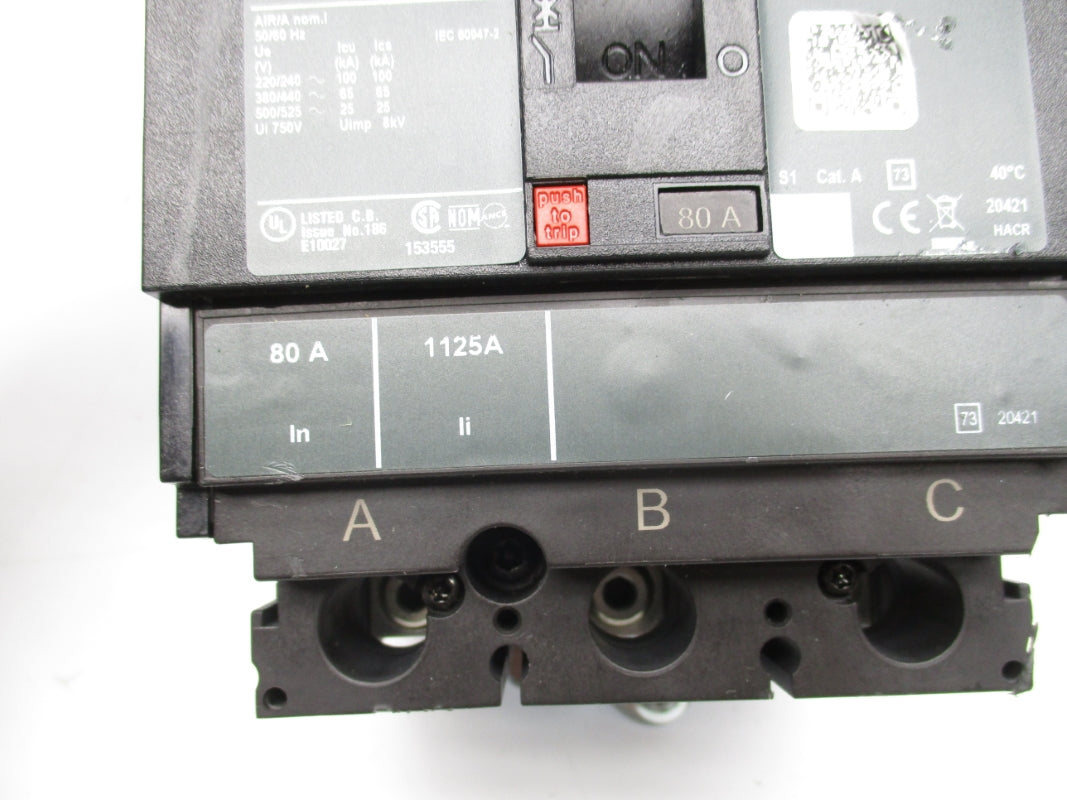 SQUARE D HJA36080 600V 80A NSNP