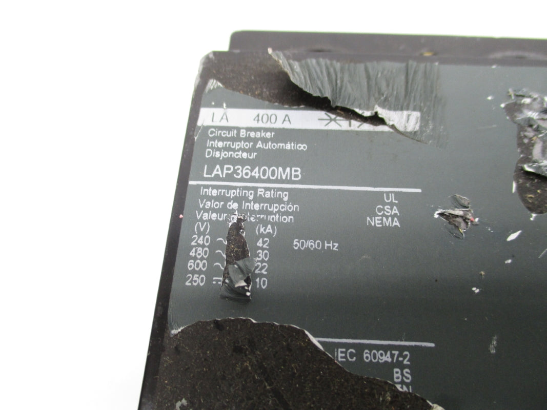 SQUARE D LAP36400MB 600V 400A NUPI