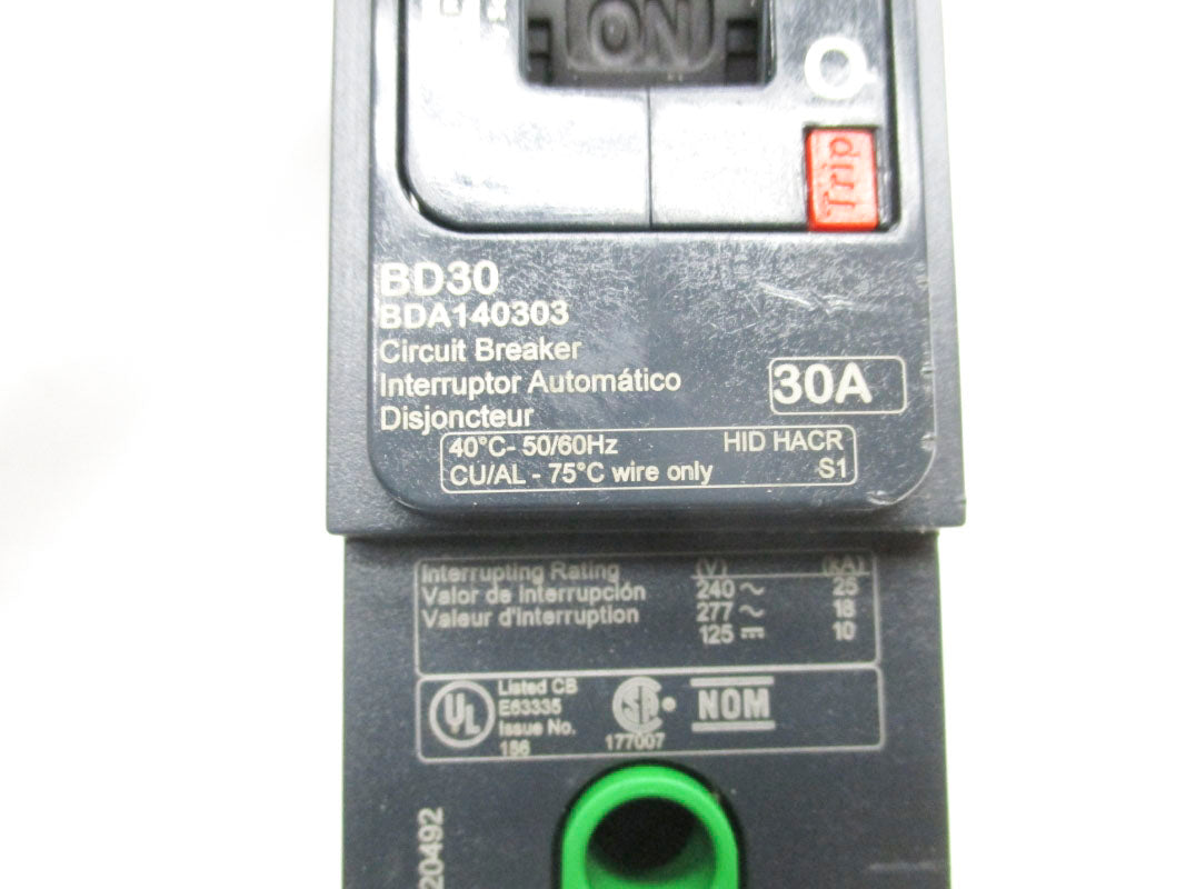 SQUARE D BDA140303 277V 30A NSNP