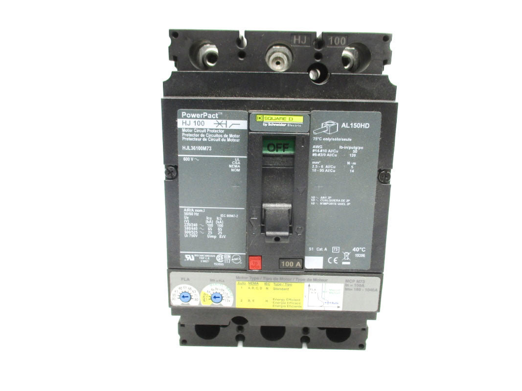 SQUARE D HJL36100M73 600V 100A (AS PICTURED) NSNP