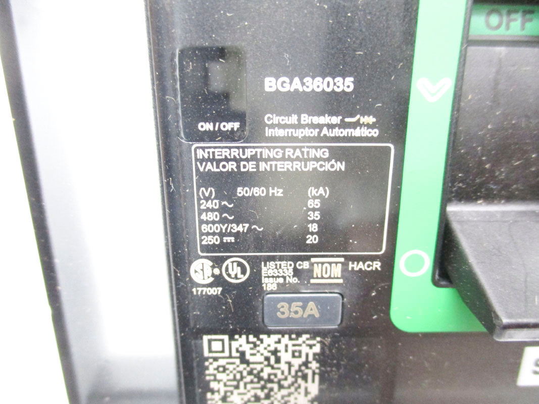 SQUARE D BGA36035 480V 35A NSNP