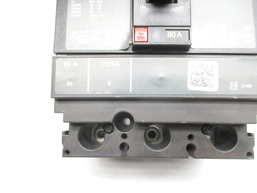 SQUARE D HDL36080 600V 80A NSNP