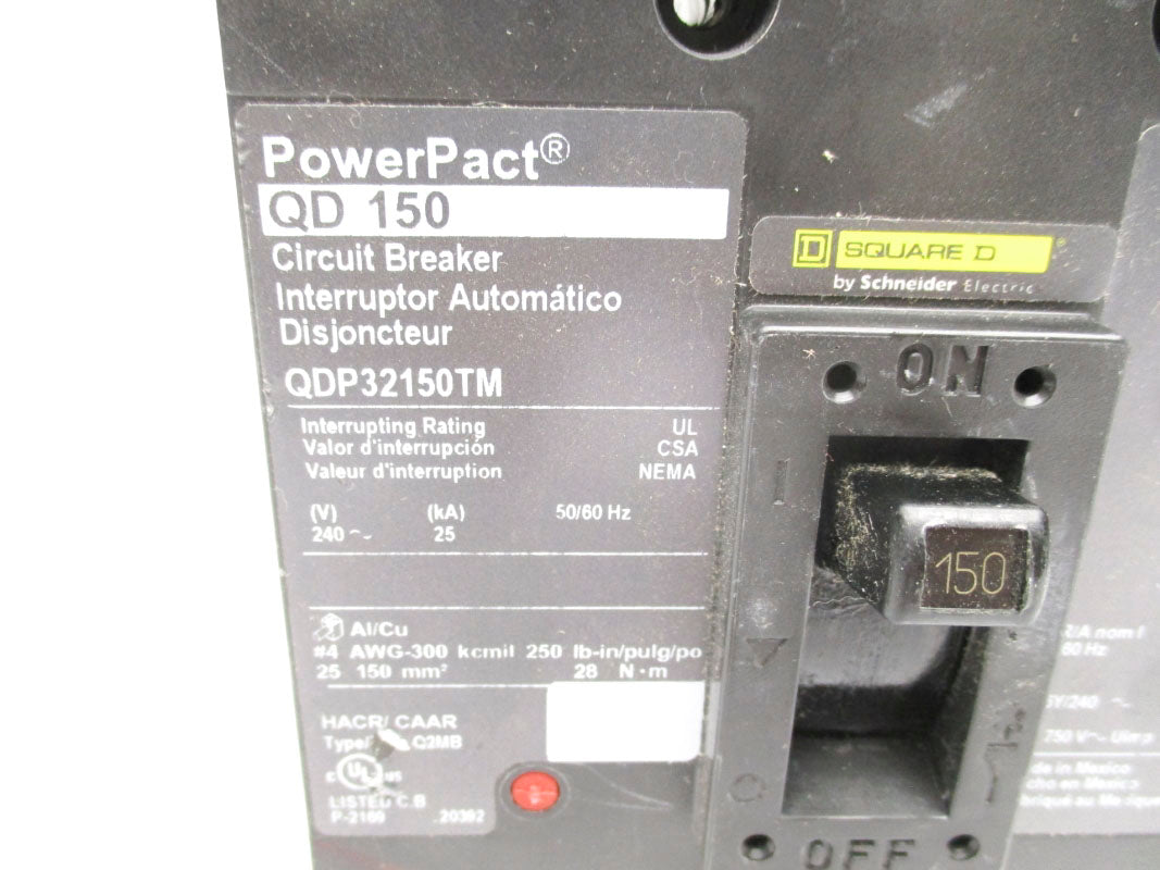 SQUARE D QDP32150TM 240V 150A UNMP