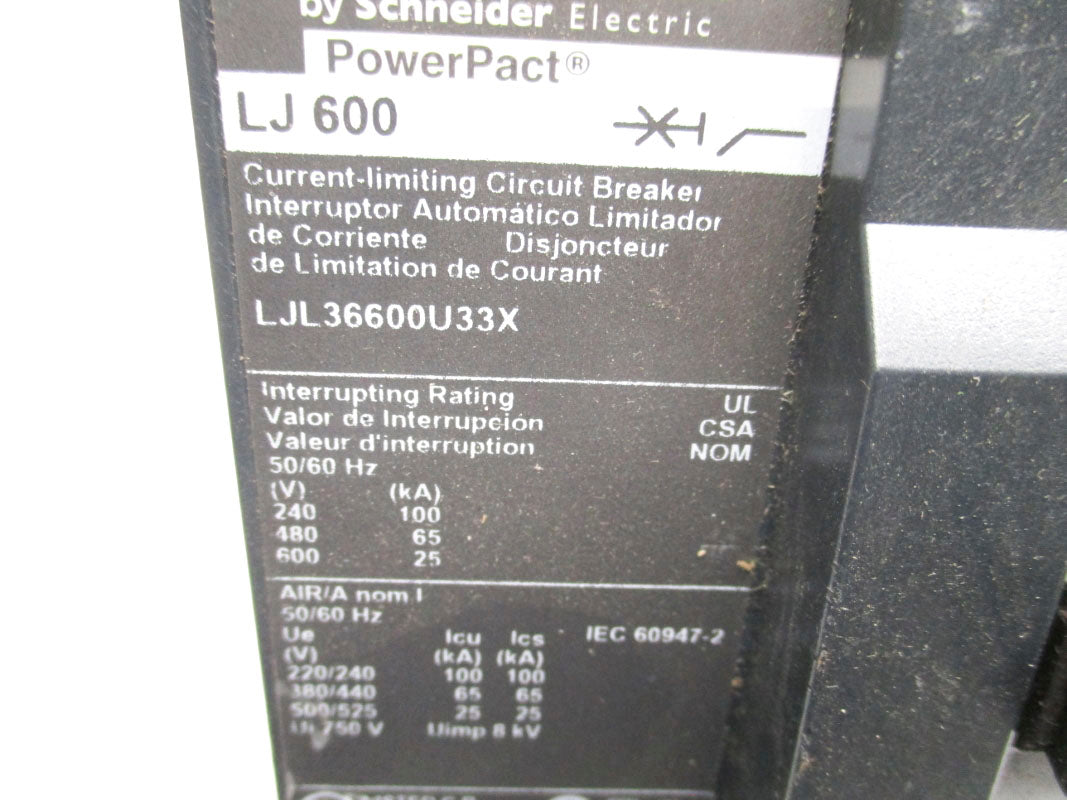 SQUARE D LJL36600U33X 600V 600A NSNP