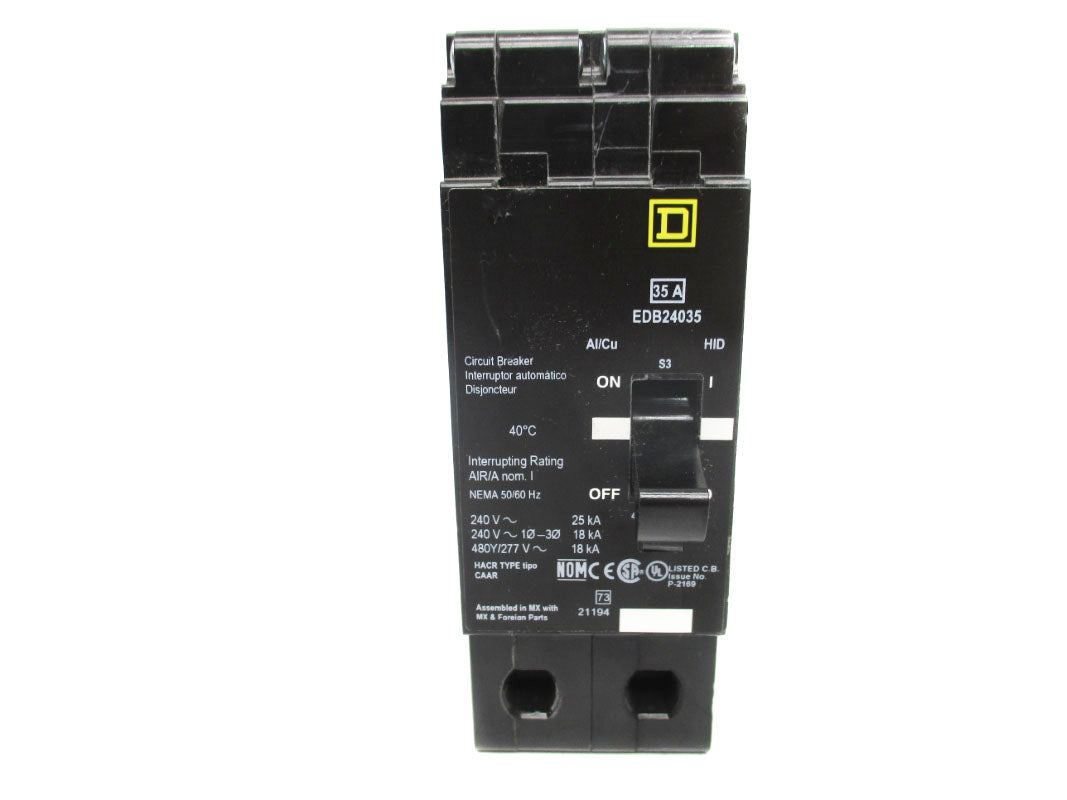 SQUARE D EDB24035 277V 35A NSNP