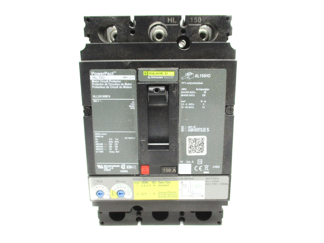 SQUARE D HLL36150M74 600V 150A NSNP
