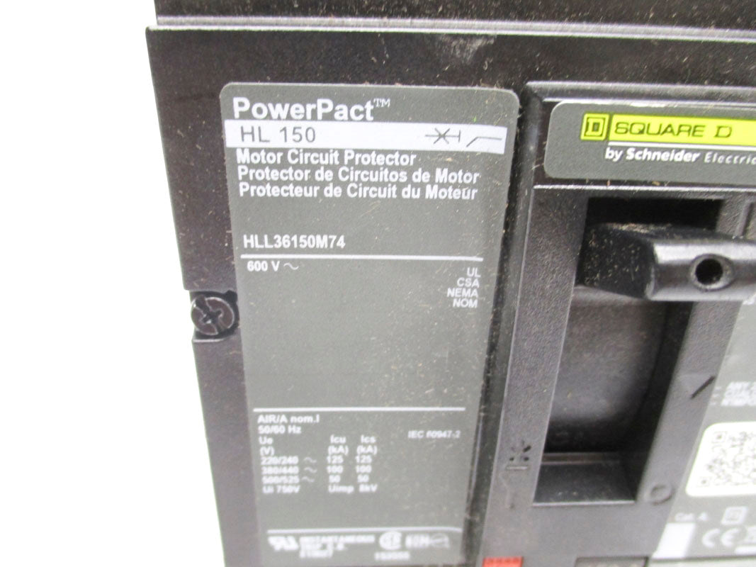 SQUARE D HLL36150M74 600V 150A NSNP