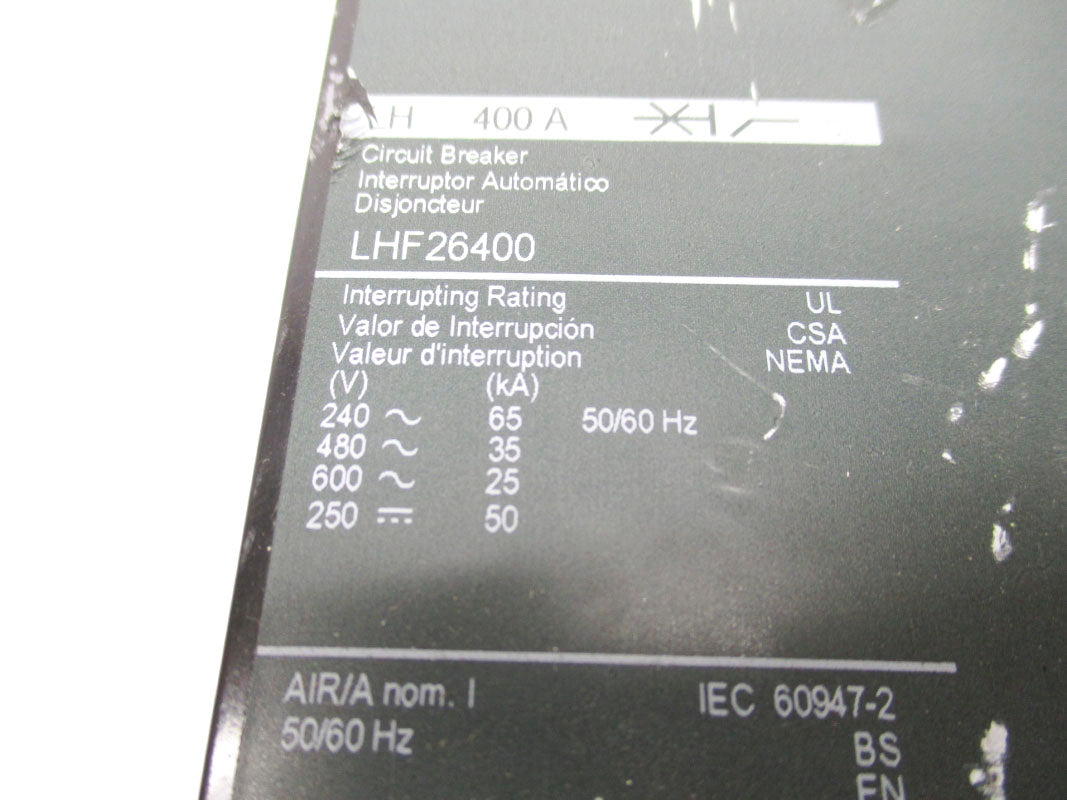 SQUARE D LHF26400 600V 400A (AS PICTURED) NSNP