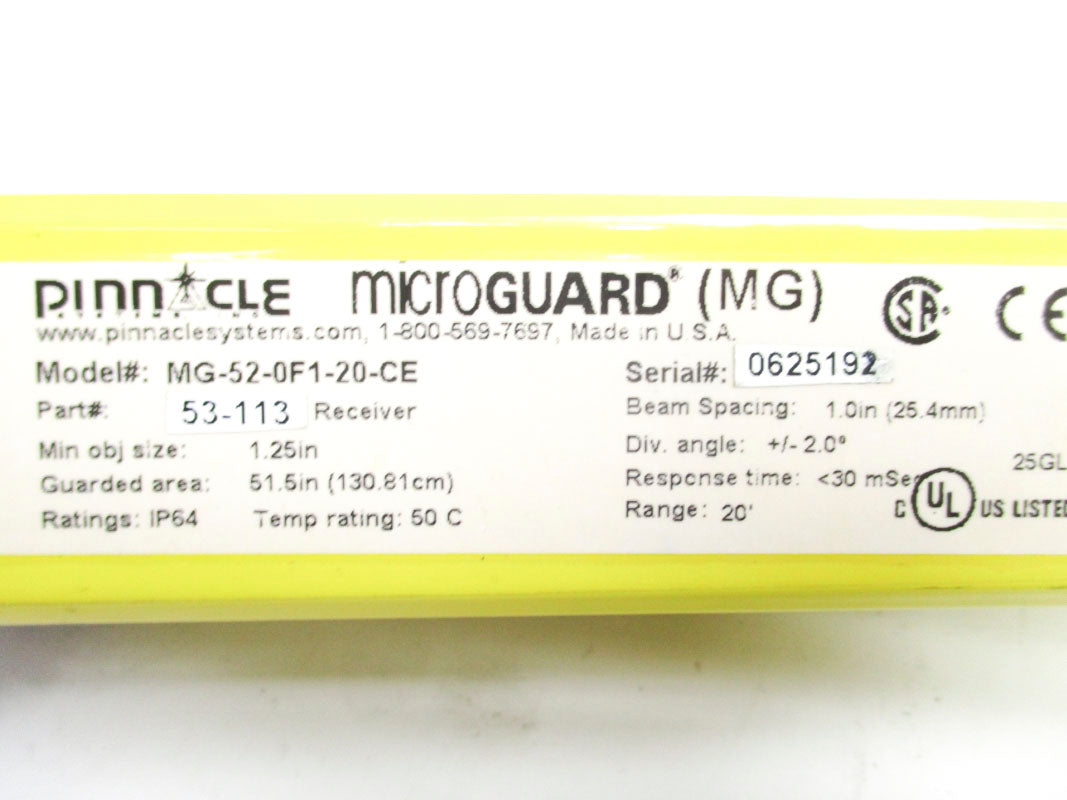PINNACLE MG-52-0F1-20-CE 53-113 NSNP