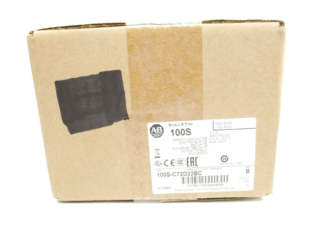 ALLEN BRADLEY 100S-C72D22BC SER. B 120V (BR/WH) NSFS