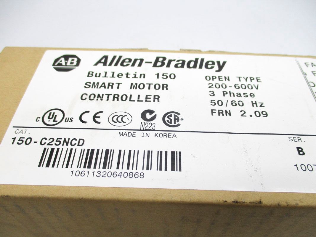 ALLEN BRADLEY 150-C25NCD SER. B 600V F/W 2.09  NSFS