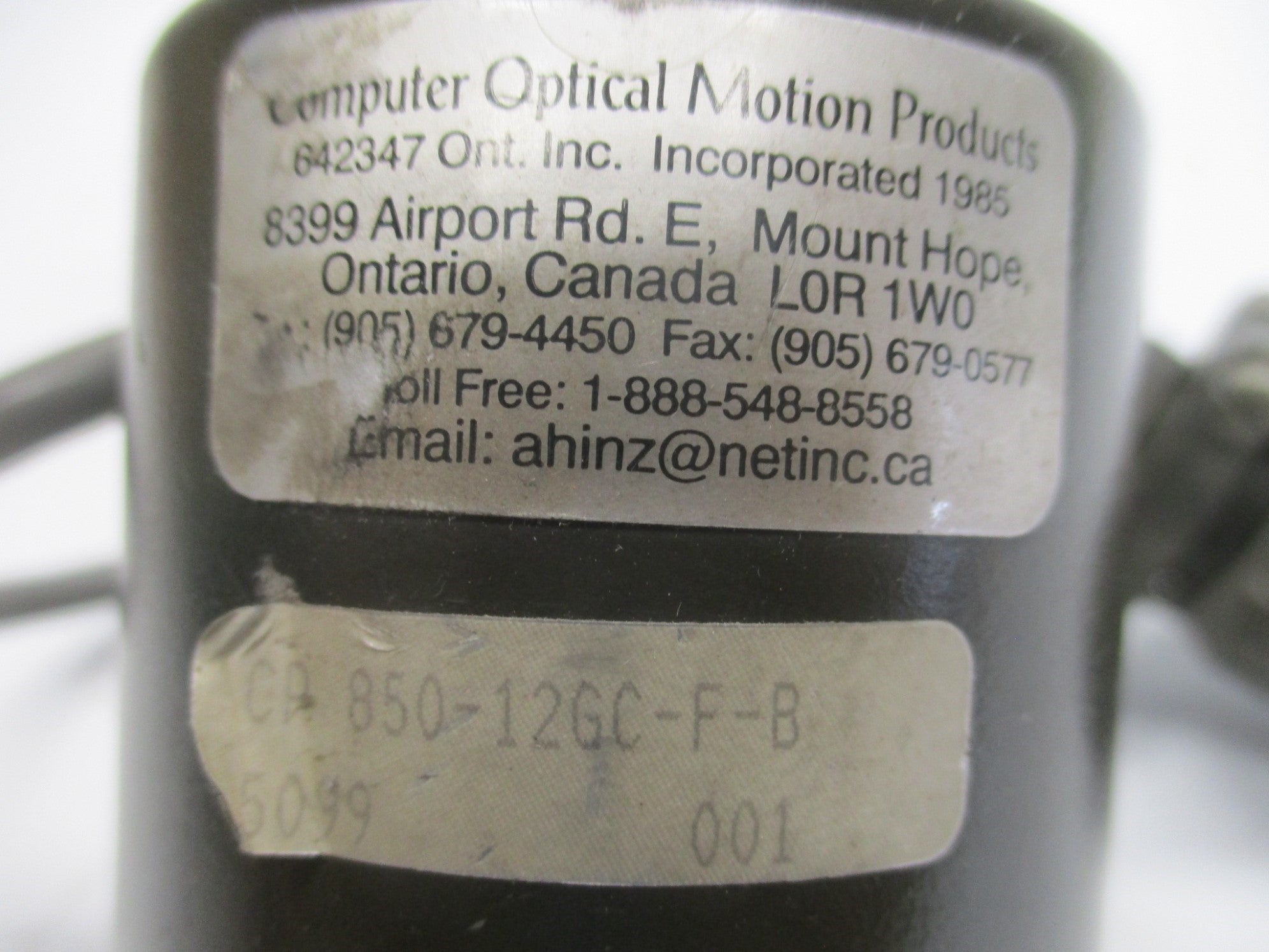 COMPUTER OPTICAL CP850-12GC-F-B UNMP