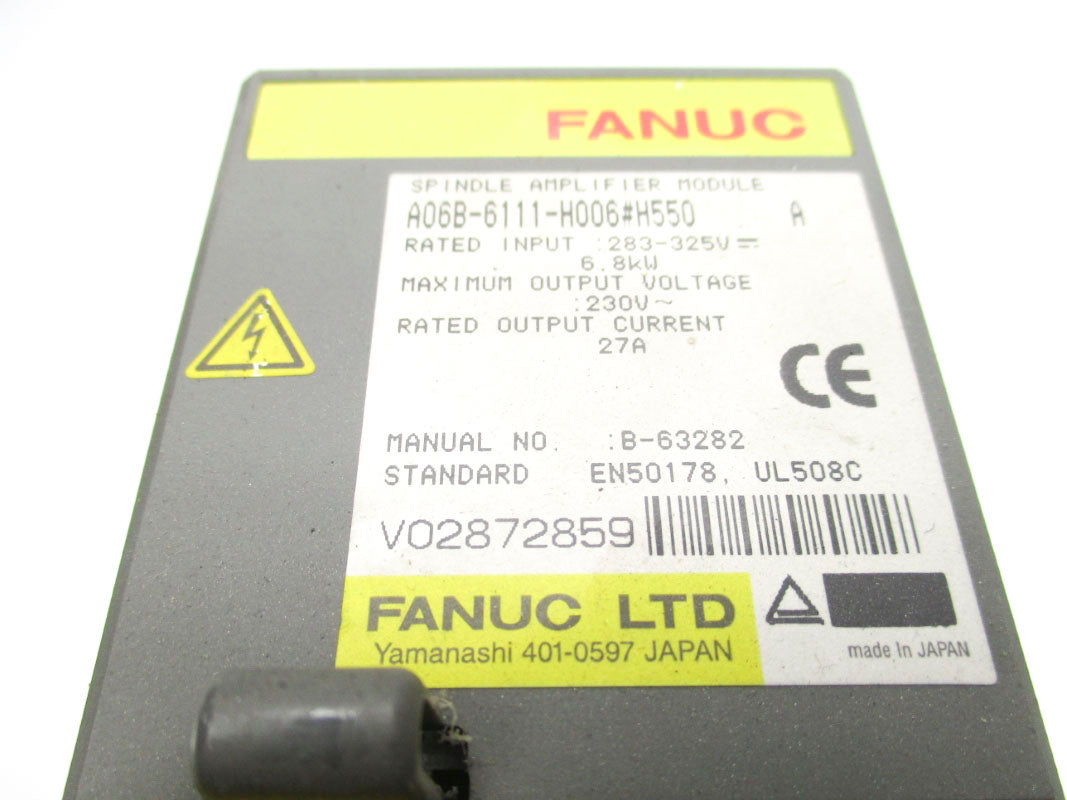 FANUC A06B-6111-H006#H550 283-325V 27A UNMP
