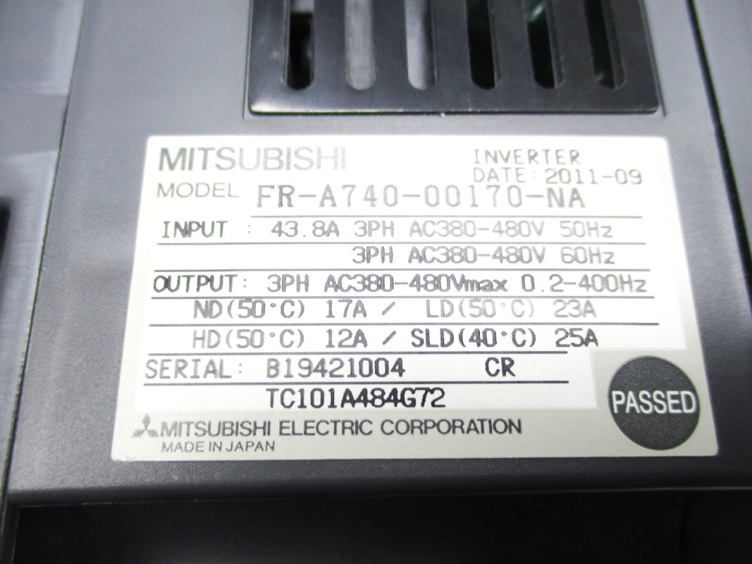 MITSUBISHI FR-A740-00170-NA 380-480VAC 25A NSMP
