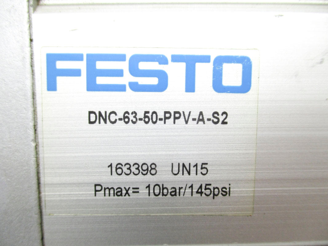 FESTO DNC-63-50-PPV-A-S2 163398 145PSI UNMP