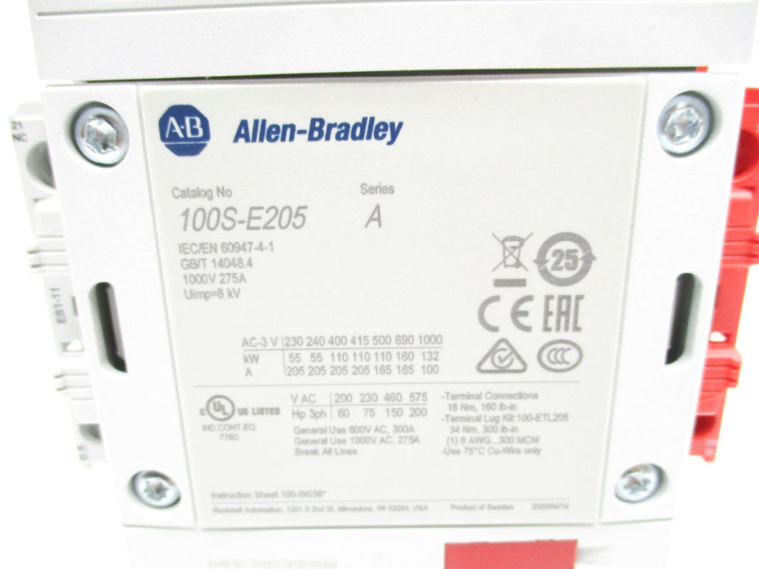 ALLEN BRADLEY 100S-E205KD12C SER. A 100-250V NSMP