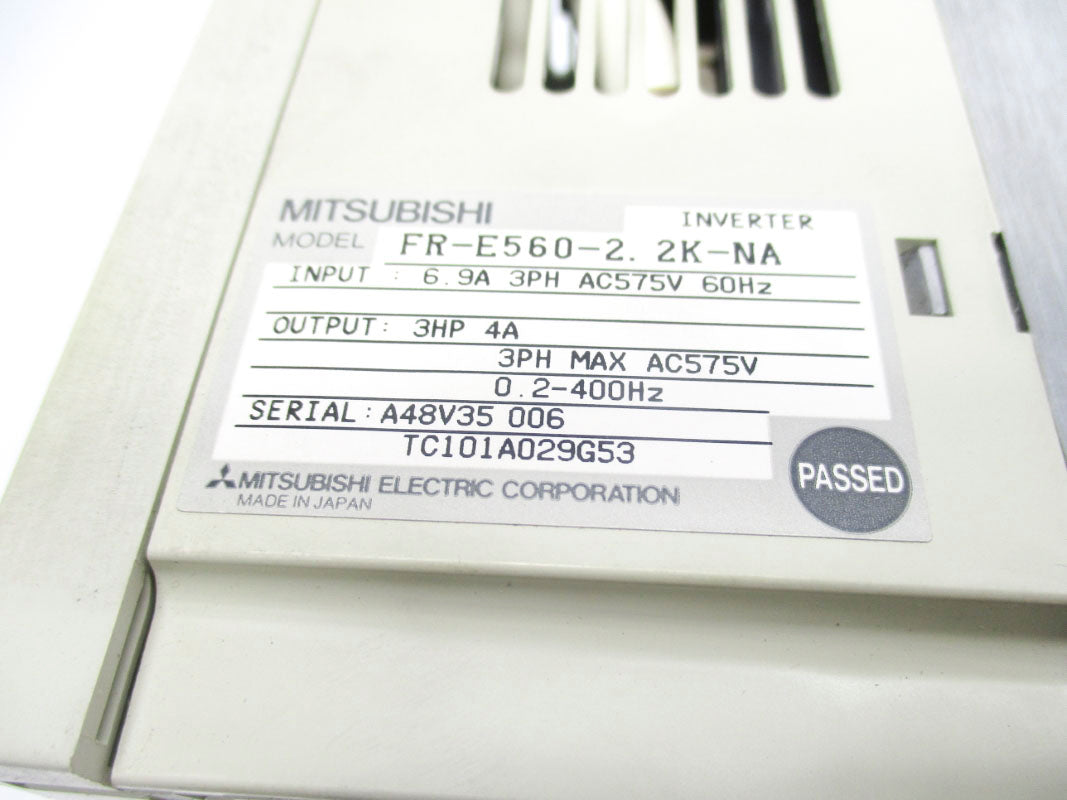 MITSUBISHI FR-E560-2.2K-NA 575VAC 6.9A NSMP