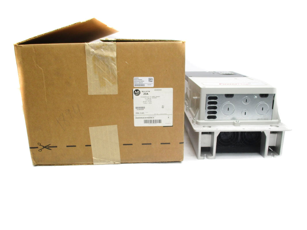 ALLEN BRADLEY 20AE052A3AYNANC0 SER. A 432-660V 47.7A F/W 5.001 NSMP