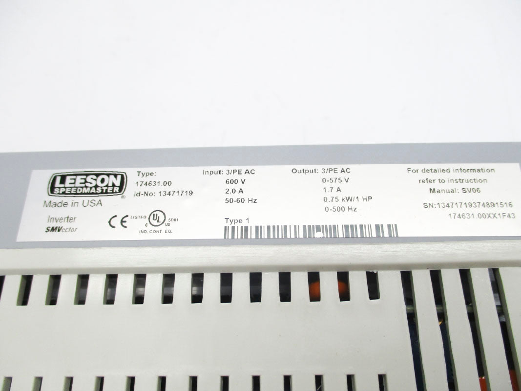 LEESON 174631.00XX1F43 13471719 600V 2.0A NSMP