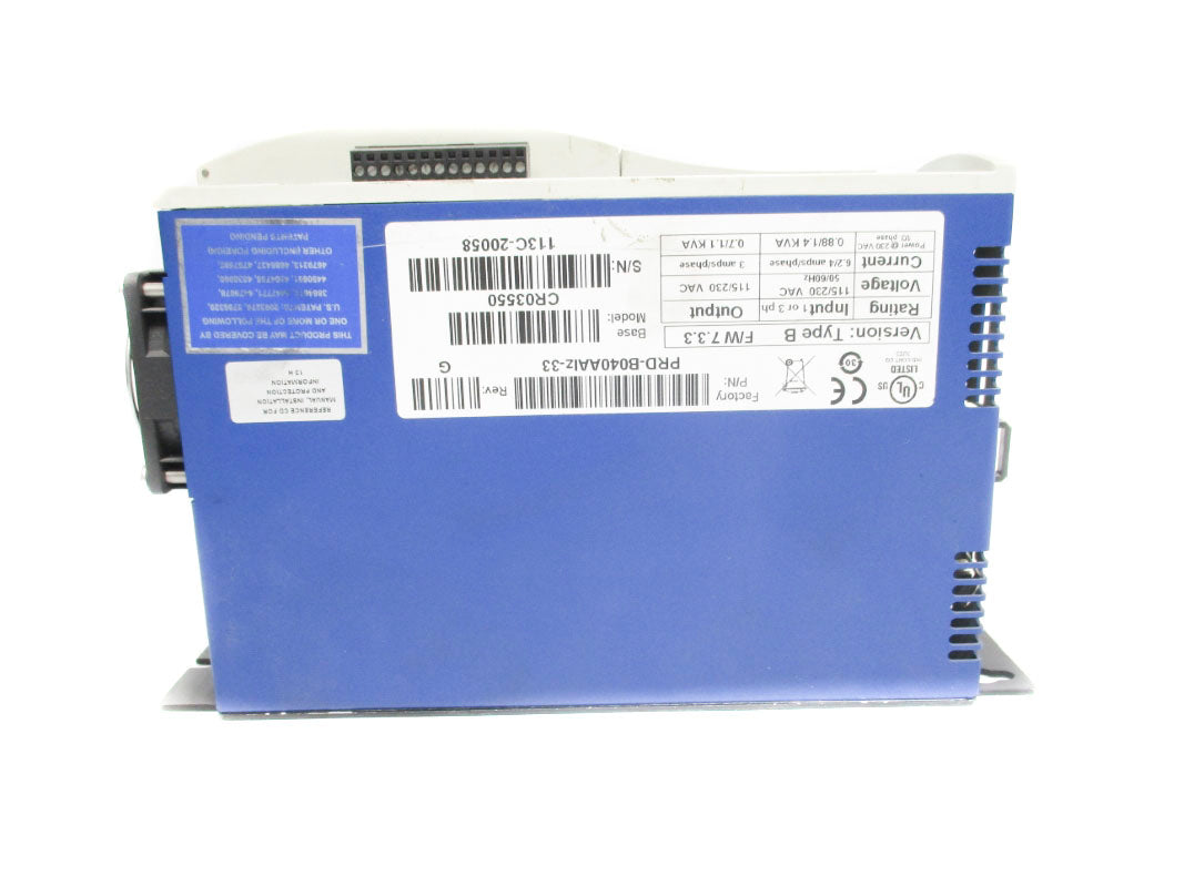 KOLLMORGEN PRD-B040AAIZ-33 115/230VAC 6.2A UNMP