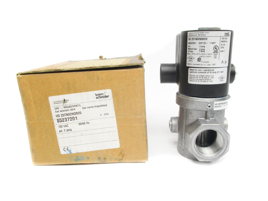 KROM SCHRODER VG25TN02NQ92D 85237201 120VAC 2PSI NSMP