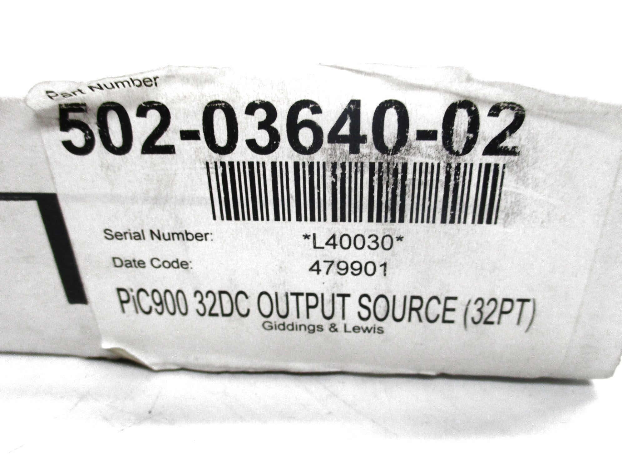 GIDDING&LEWIS 502-03640-02R1 NSMP