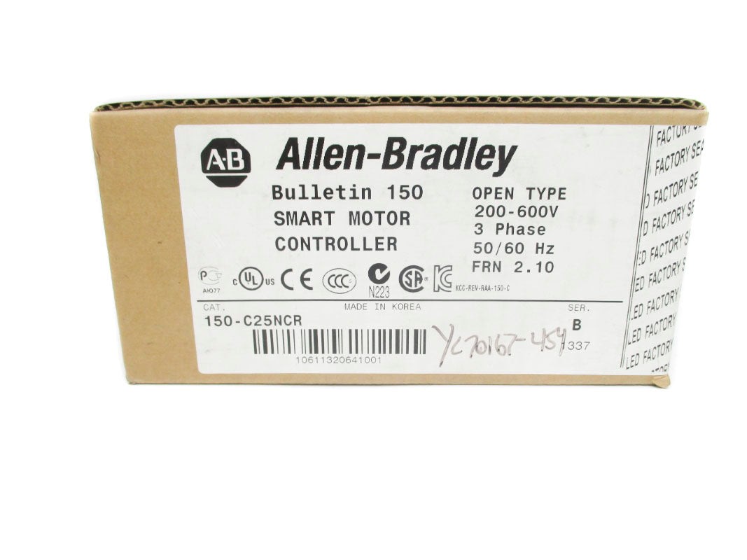 ALLEN BRADLEY 150-C25NCR SER. B 200-600V F/W 2.10 NSFS