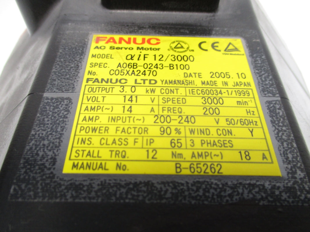 FANUC A06B-0243-B100 200-240V 18A UNMP