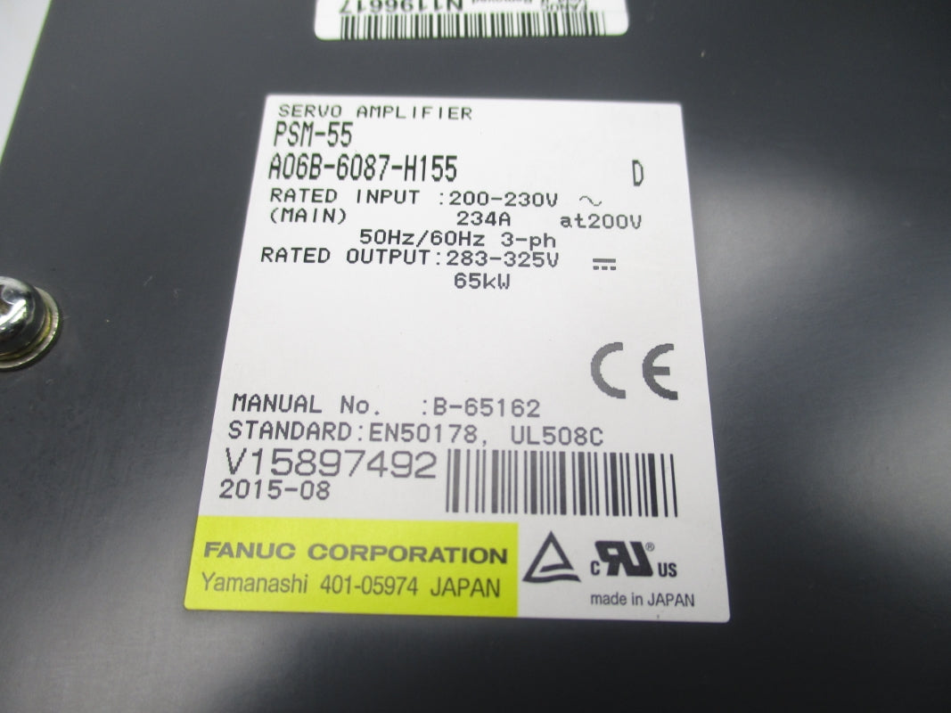 FANUC A06B-6087-H155 200-230V 234A NSNP