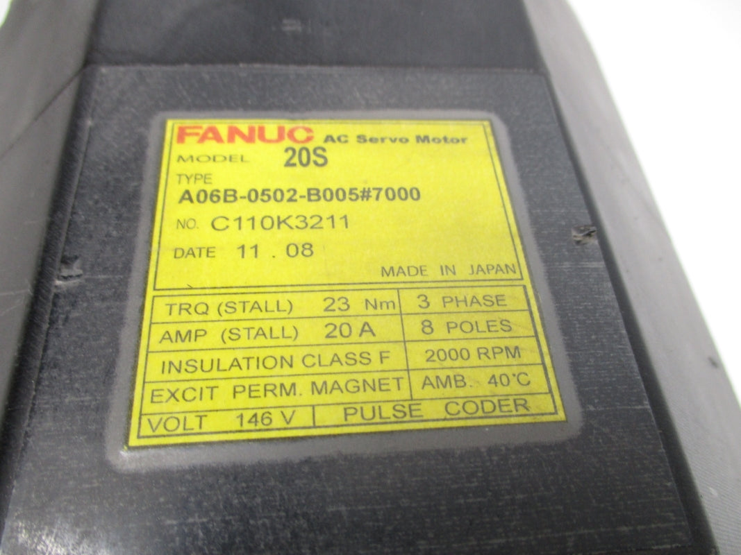 FANUC A06B-0502-B005#7000 146V 20A UNMP