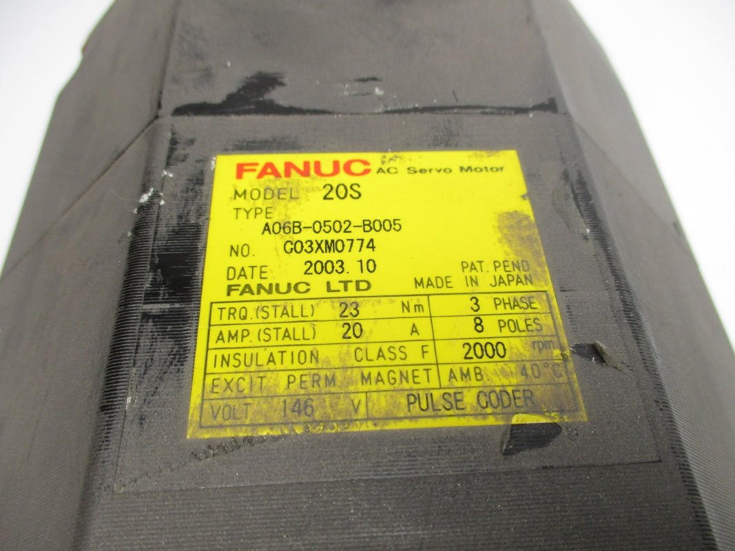 FANUC A06B-0502-B005 146V 20A UNMP