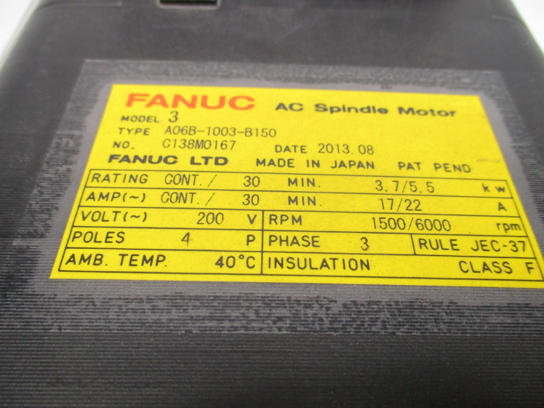 FANUC A06B-1003-B150 200V 30A NSNP