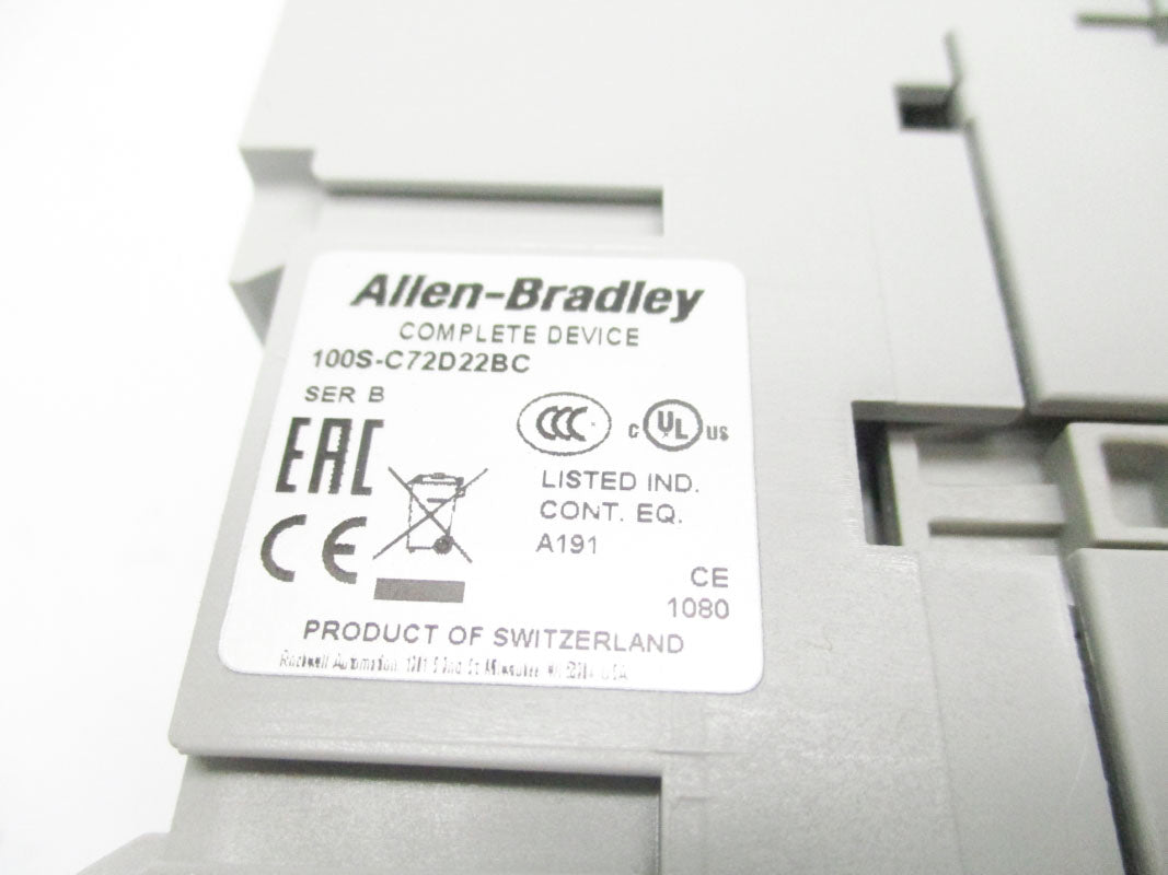 ALLEN BRADLEY 100S-C72D22BC SER. B 110-120V (BR/WH) NSMP