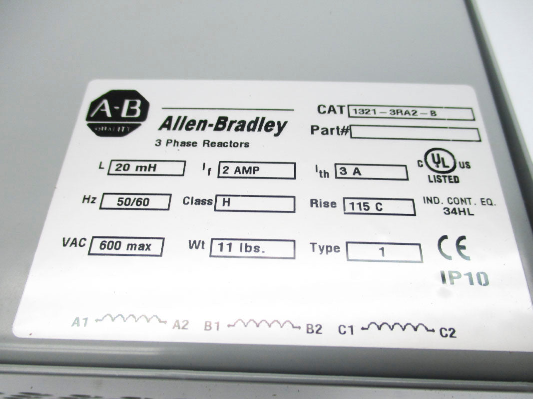ALLEN BRADLEY 1321-3RA2-B SER. A 600VAC 3A NSMP