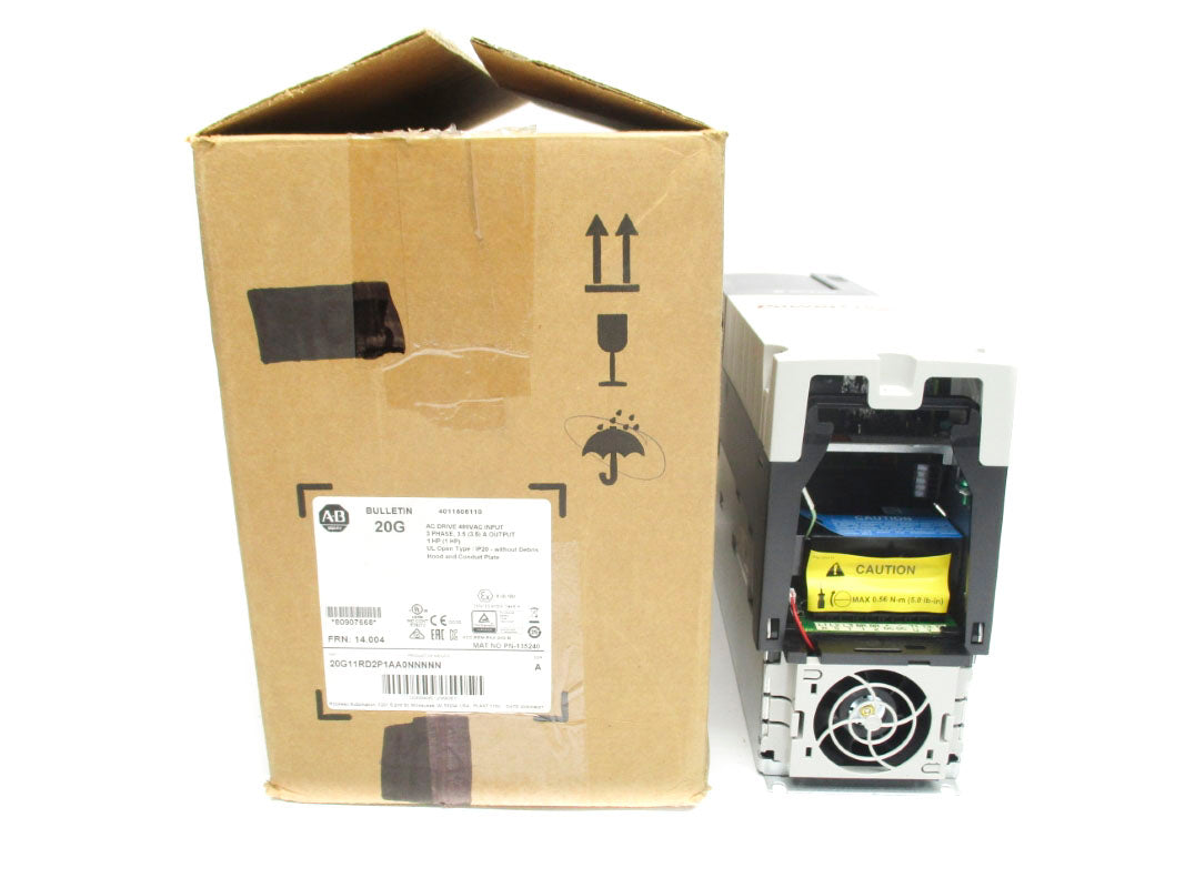 ALLEN BRADLEY 20G11RD2P1AA0NNNNN SER. A 432-528V 3.5A F/W 14.004 NSMP