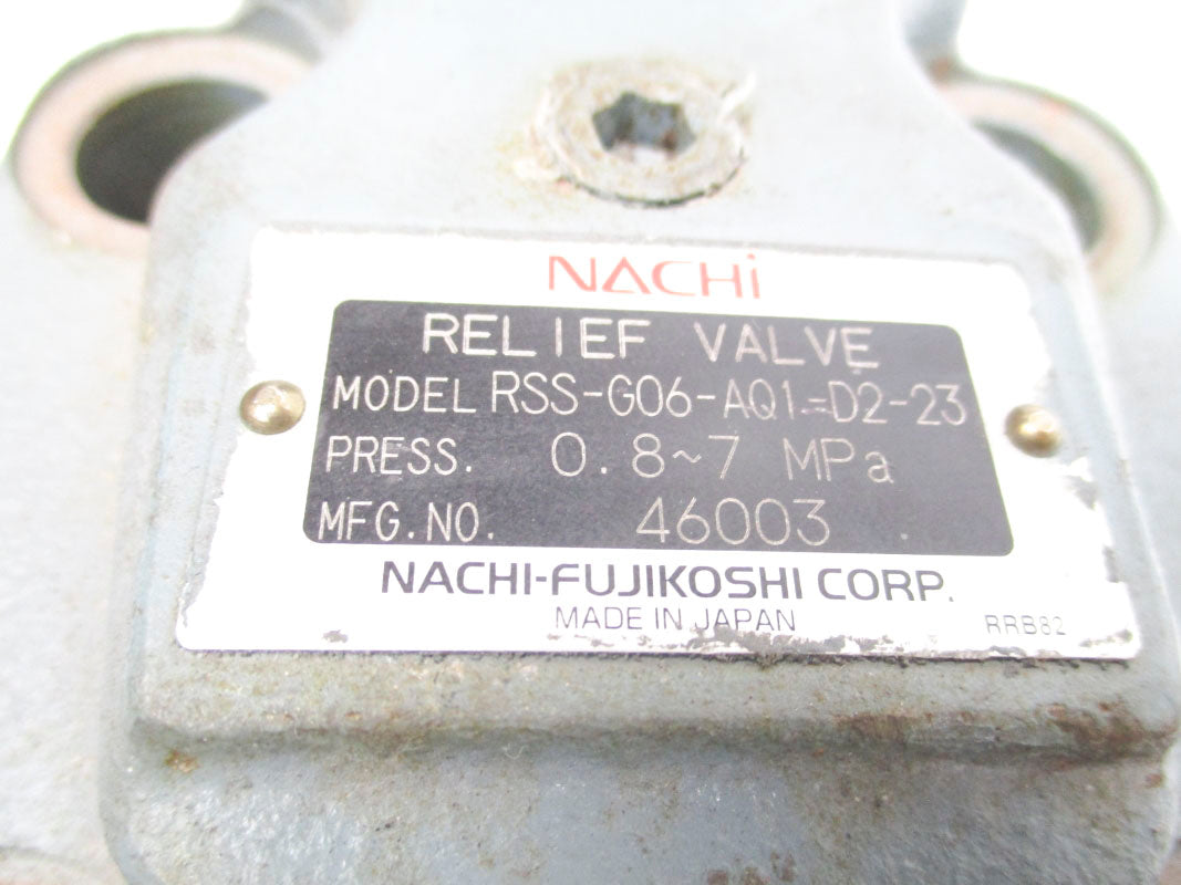 NACHI SS-G01-A3X-R-D2-31 RSS-G06-AQ1-D2-23 24VDC UNMP