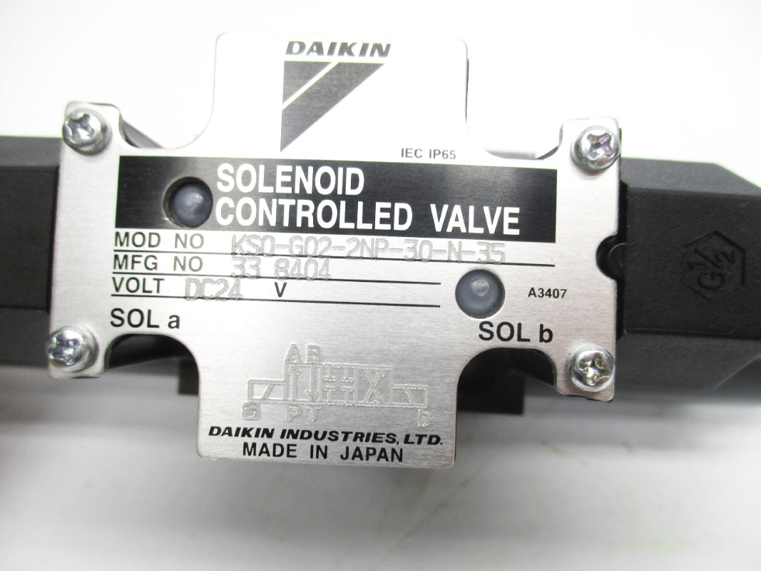 DAIKIN KSO-G02-2NP-30-N-35 24VDC 1A NSNP