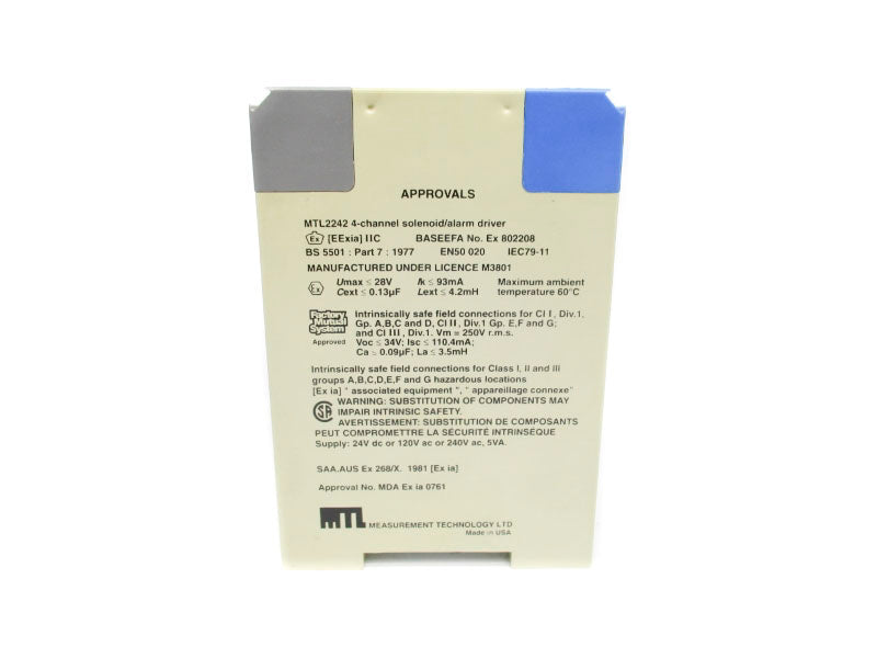 MEASUREMENT TECHNOLOGY MTL2242 120V UNMP