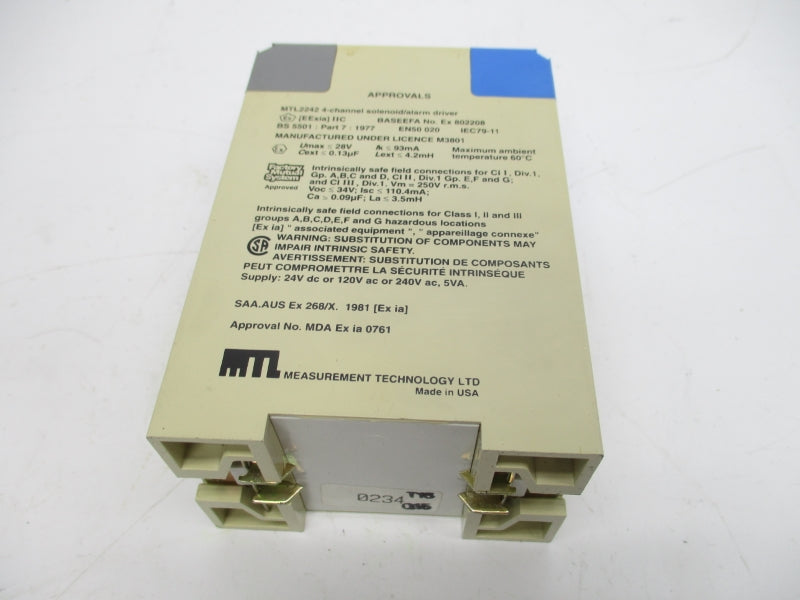 MEASUREMENT TECHNOLOGY MTL2242 120V UNMP