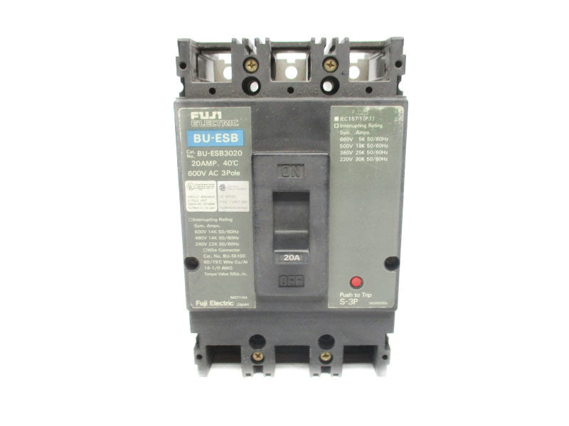 FUJI ELECTRIC BU-ESB3020 600VAC 20A NSNP