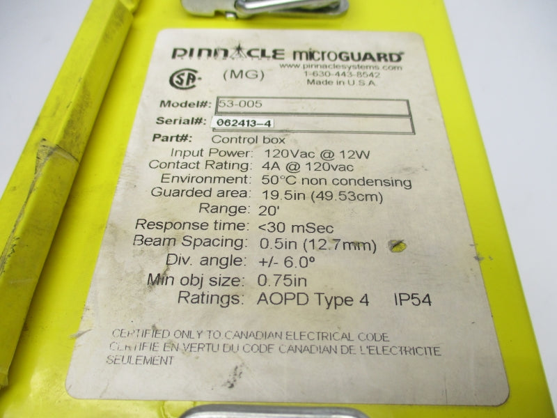 PINNACLE 53-005 120VAC 4A UNMP