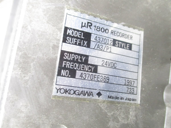 YOKOGAWA 437012/A3/P1 24VDC UNMP