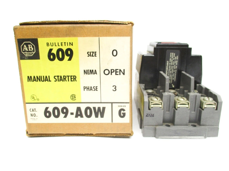 ALLEN BRADLEY 609-AOW SER. G 460-575V (BR/YL) NSMP