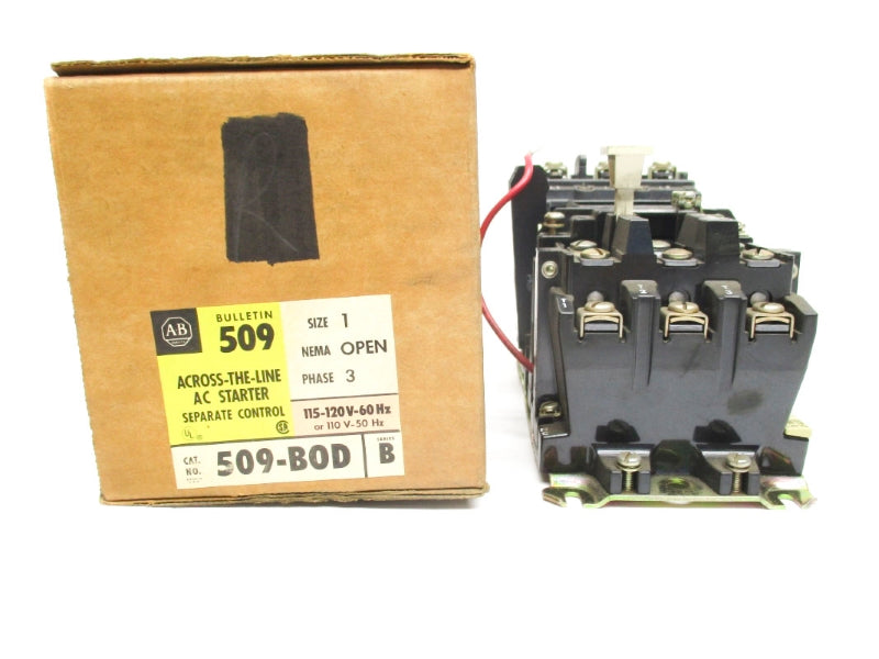 ALLEN BRADLEY 509-BOD SER. B  (AS PICTURED) (BR/YL) NSMP