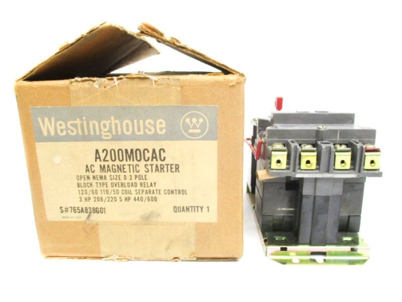 WESTINGHOUSE A200M0CAC 765A838G01 110-120V 18A NSMP