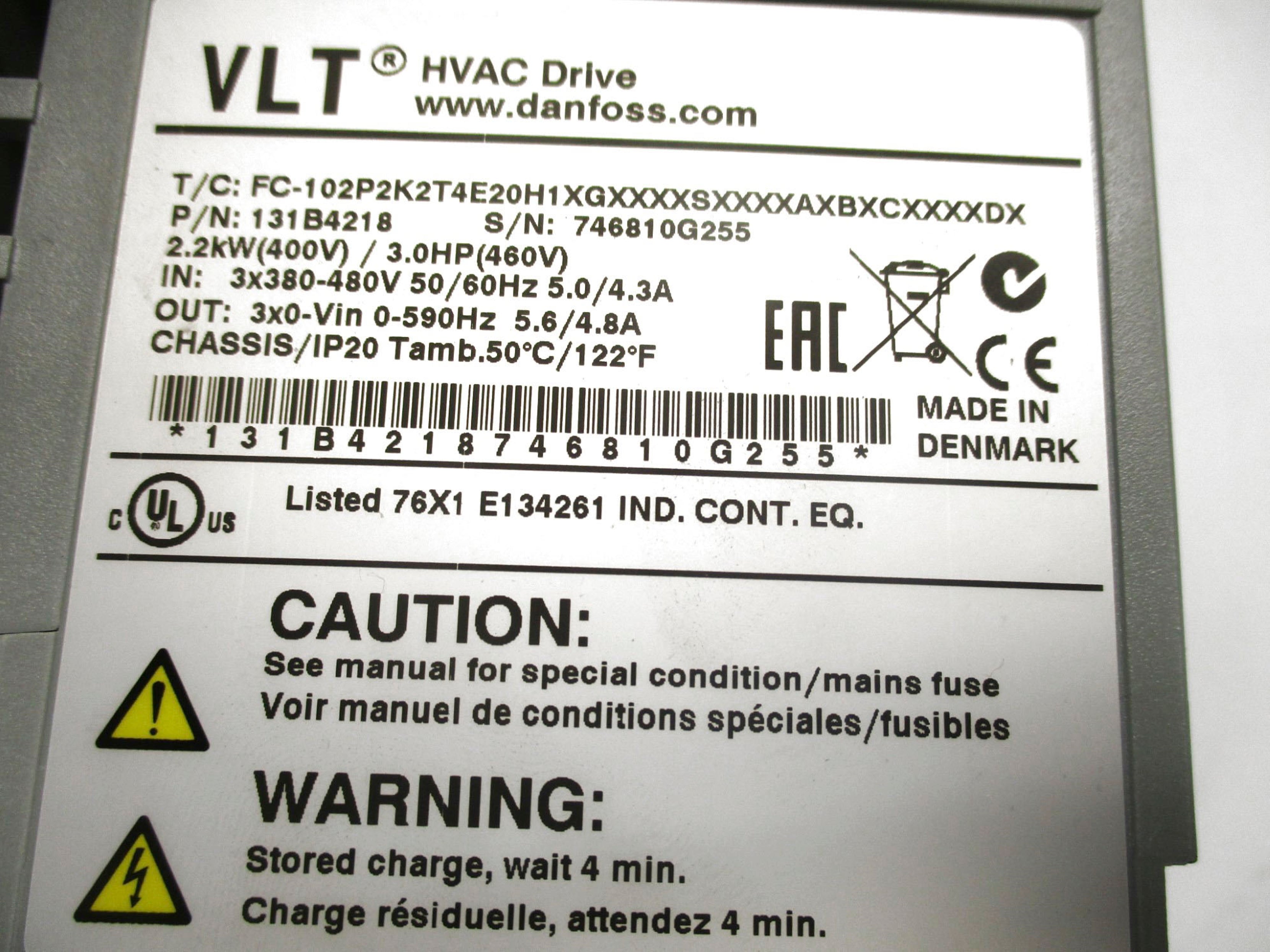 DANFOSS FC-102P2K2T4E20H1XGX NSMP