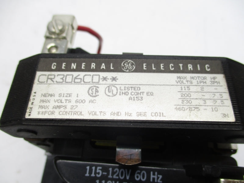 GENERAL ELECTRIC CR306C002 110-120V 27A (AS PICTURED) NSMP